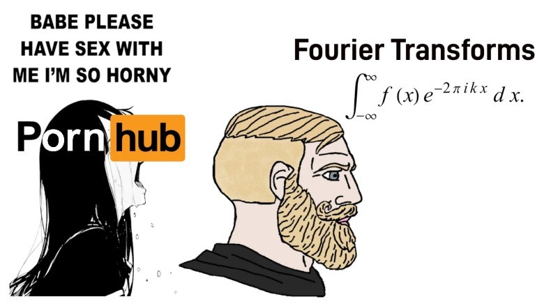 Math meme #4 : This Fourier transforms maths meme
